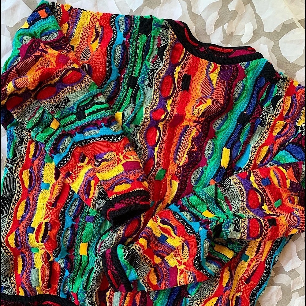 ❌SOLD❌ Vintage COOGI Sweater Kaleidoscope Colors NWOT - Picture 9 of 16